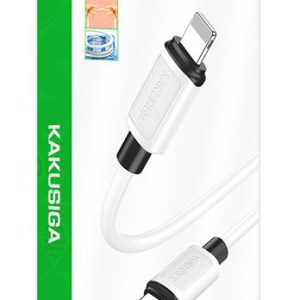 KAKUSIGA καλώδιο Lightning σε USB-C KSC-998, σιλικόνης, 30W, 480Mbps, 1m, λευκό 4 480Mbps