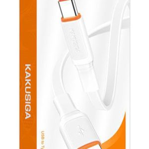 KAKUSIGA καλώδιο USB-C σε USB KSC-999, 5A, 480Mbps, flat, 1m, λευκό 3 480Mbps