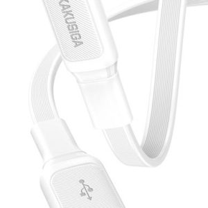KAKUSIGA καλώδιο USB-C σε USB KSC-999, 5A, 480Mbps, flat, 1m, λευκό 1 KAKUSIGA καλώδιο USB-C σε USB KSC-999