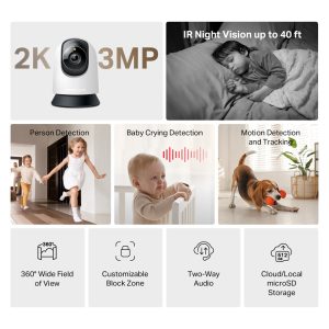MERCUSYS smart κάμερα MC210, 2K/3MP, WiFi, PTZ, SD, EU/1.0 3 WiFi
