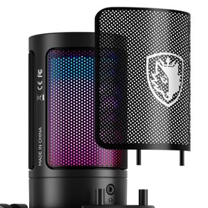 SADES gaming μικρόφωνο TYTO με βάση γραφείου & επιτραπέζια, pop φίλτρο, καρδιοειδές, USB, μαύρο 3 καρδιοειδές