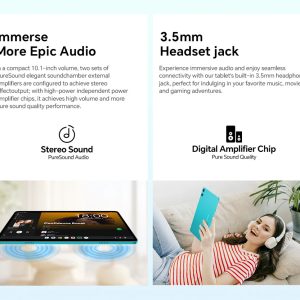 TECLAST tablet P33 με πληκτρολόγιο/ποντίκι/στυλό αφής/θήκη/βάση, 10.1", 3/64GB, Android 15, 6000mAh, μπλε 3 3/64GB