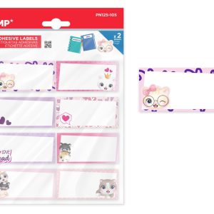 MP αυτοκόλλητες ετικέτες τετραδίων PN125-105, 65x32mm, 8 σχέδια, 16τμχ 1 MP αυτοκόλλητες ετικέτες τετραδίων PN125-105