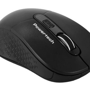 POWERTECH ασύρματο ποντίκι PT-1466, USB δέκτης, έως 1600DPI, μαύρο 2 USB δέκτης