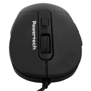 POWERTECH ενσύρματο ποντίκι PT-1467, οπτικό, έως 1600DPI, μαύρο 4 μαύρο