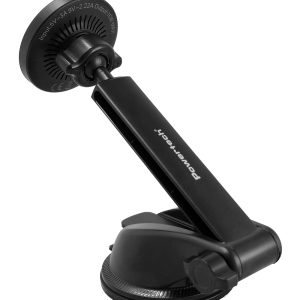 POWERTECH ασύρματος φορτιστής & βάση smartphone αυτοκινήτου PT-1492, Qi2, 15W, μαύρος 3 15W