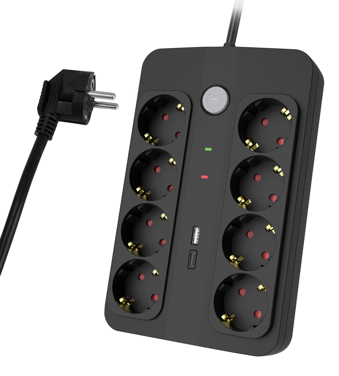 POWERTECH πολύπριζο ασφαλείας PT-1535 POWERTECH πολύπριζο ασφαλείας PT-1535