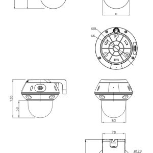LONGSE IP κάμερα PT3DK4XGL500, 5MP, 3.35-10.05mm, 4x zoom, IP66, PoE, PTZ 4 4x zoom