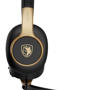 SADES gaming headset UPOWER, 3.5mm σύνδεση, 40mm, μαύρο/χρυσό 2 3.5mm σύνδεση