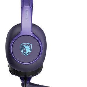 SADES gaming headset UPOWER, 3.5mm σύνδεση, 40mm, μωβ 2 3.5mm σύνδεση