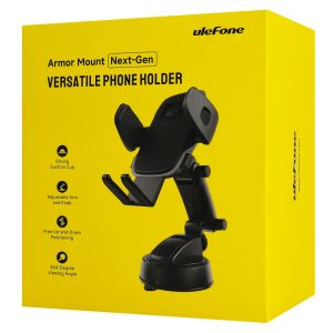 ULEFONE βάση smartphone αυτοκινήτου UAN16 για ταμπλό, 58-100mm x 146mm, μαύρη 3 μαύρη