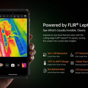 RUGONE smartphone Xever 7 Pro με θερμική εικόνα, 6.67", 12/512GB, 5G, 5550mAh, IP68/IP69K/MIL-STD-810H, μαύρο 4 5G