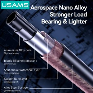 USAMS φωτιστικό δαχτυλίδι LED ZB323 με τρίποδο & βάση smartphone, μαύρο 4 ZB32301 3