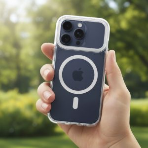 Θήκη iPhone 17 Pro Frame Clear Hybrid Mag Cover MagSafe Compatible Διάφανη 3 bb91fe4a744f2e0d285e5a5c9fd84f57