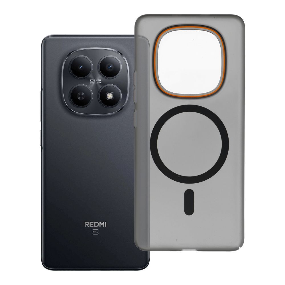 Case for Xiaomi Redmi Note 15 4G Go Orange compatible with MagSafe black Case for Xiaomi Redmi Note 15 4G Go Orange compatible with MagSafe black