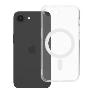 Case for iPhone 16e (SE4 2025) / 17e Clear Case 2 mm Mag Cover compatible with MagSafe (camera protection) transparent