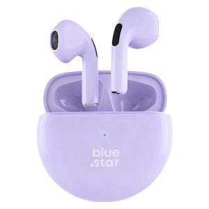 Ασύρματα Ακουστικά Bluetooth BLUE STAR Circle Beat TX3 TWS Lavender με Θήκη Φόρτισης