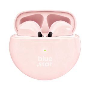 Ασύρματα Ακουστικά Bluetooth BLUE STAR Circle Beat TX3 TWS Ροζ με Θήκη Φόρτισης