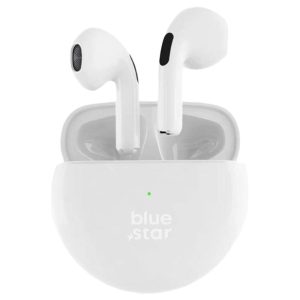 Ασύρματα Ακουστικά Bluetooth BLUE STAR Circle Beat TX3 TWS Λευκά με Θήκη Φόρτισης