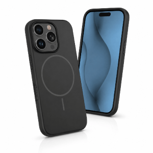 Silicone Thin Mag case for iPhone 17 6,3" black