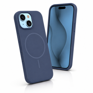 Silicone Thin Mag case for iPhone 17 Pro Max 6,9" dark blue