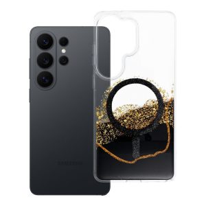 Case for Samsung S26 ULTRA Golden compatible with MagSafe black