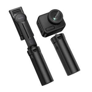 Selfie Stick κινητού & Τρίποδο με Βάση για Κάμερα – Hoco K100 Μαύρο