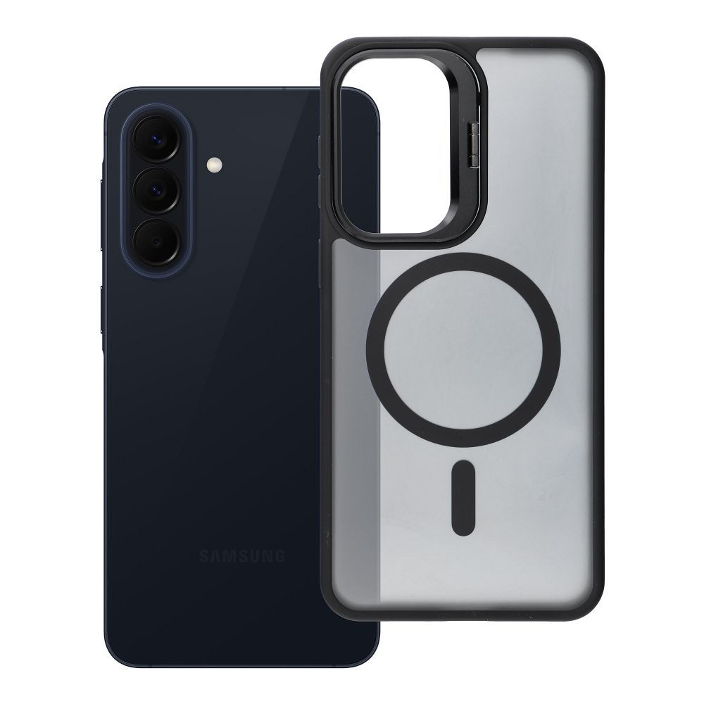 Case for Samsung A57 Forcell F-Protect Shadow Stand Premium compatible with MagSafe black Case for Samsung A57 Forcell F-Protect Shadow Stand Premium compatible with MagSafe black
