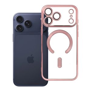 Case for iPhone 18 Pro Max / 17 Pro Max Electro Mag Cover compatible with MagSafe gold-rose