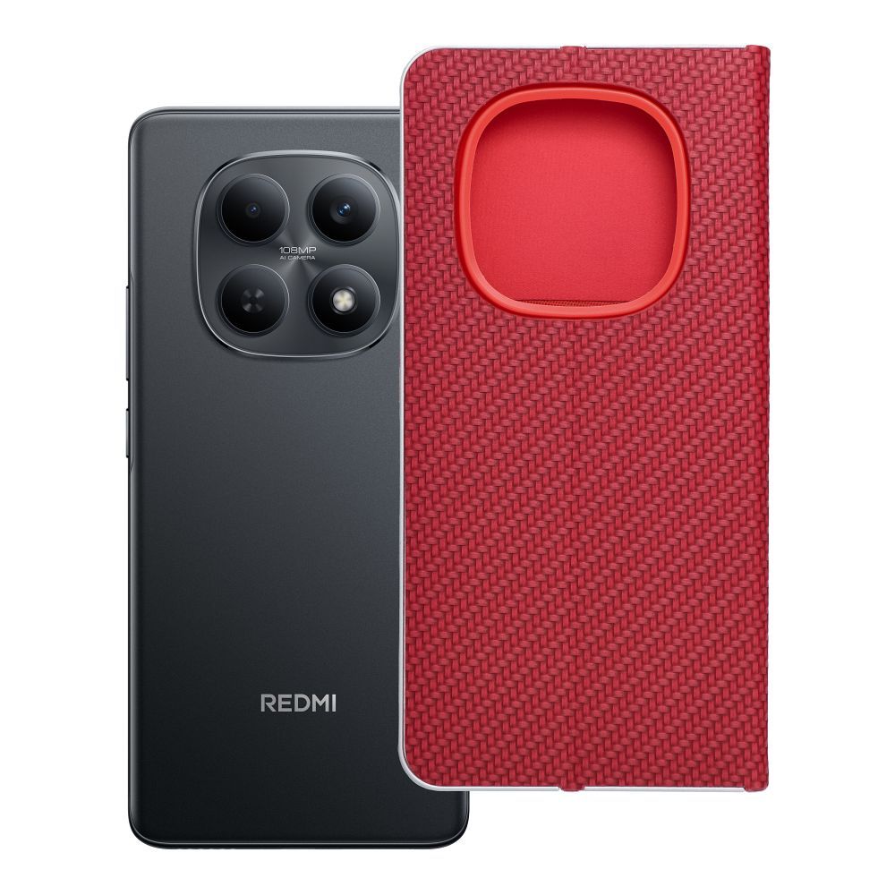 Flip case for Xiaomi Redmi NOTE 15 5G Luna Book Carbon red Flip case for Xiaomi Redmi NOTE 15 5G Luna Book Carbon red