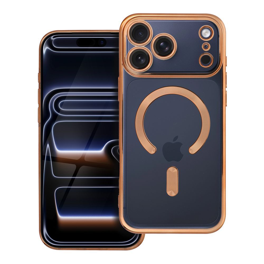 Case for iPhone 18 Pro Max / 17 Pro Max Electro Mag Cover compatible with MagSafe gold Case for iPhone 18 Pro Max / 17 Pro Max Electro Mag Cover compatible with MagSafe gold