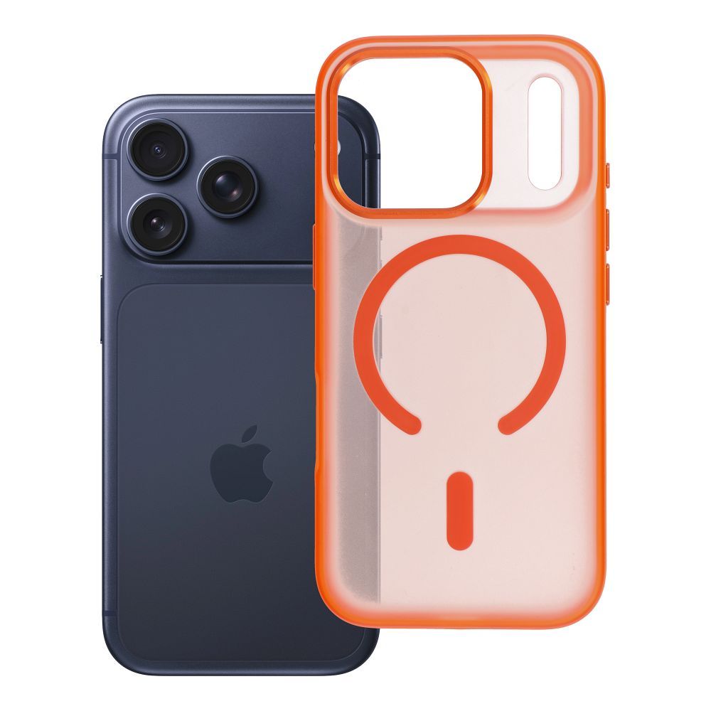 Case for iPhone 18 Pro / 17 Pro Flexline Mag Cover compatible with MagSafe orange Case for iPhone 18 Pro / 17 Pro Flexline Mag Cover compatible with MagSafe orange