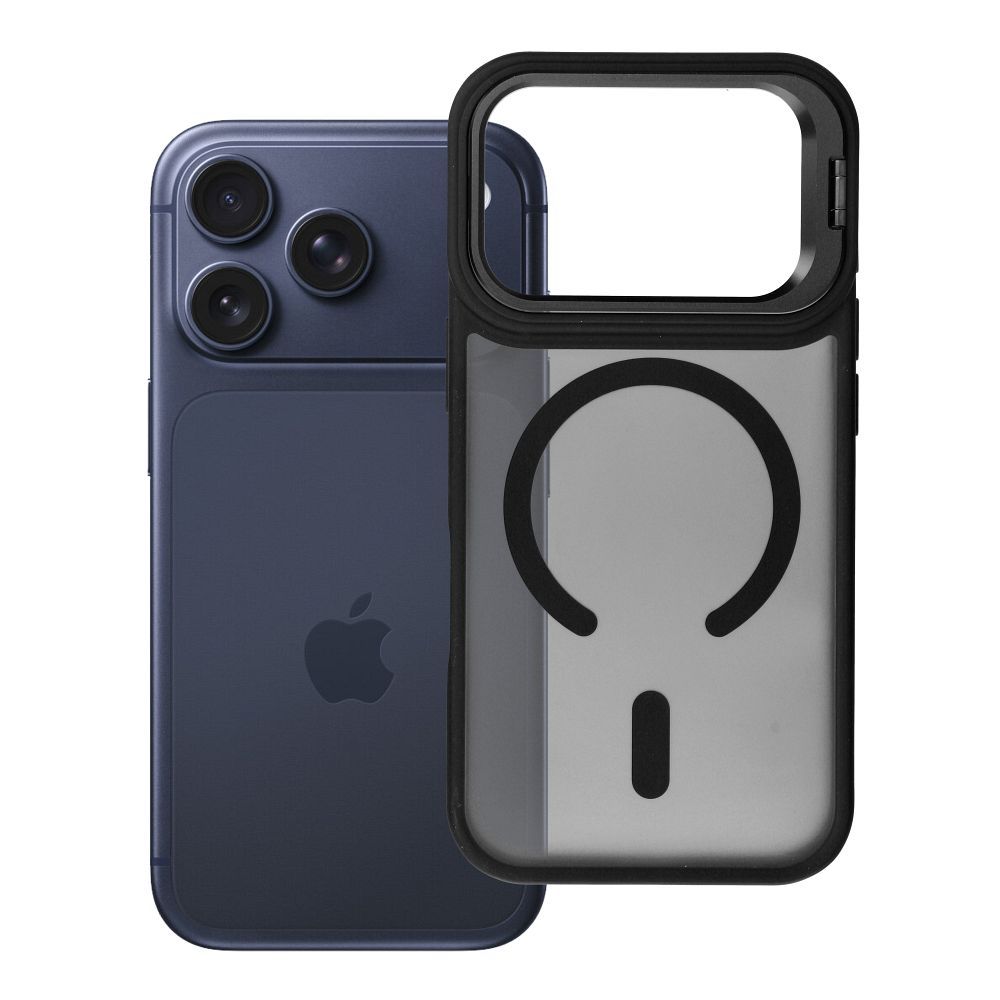 Case for iPhone 18 Pro / 17 Pro Forcell F-Protect Shadow Stand Premium compatible with MagSafe black Case for iPhone 18 Pro / 17 Pro Forcell F-Protect Shadow Stand Premium compatible with MagSafe black