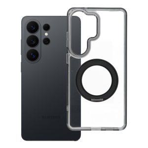 Case for Samsung S26 ULTRA Frame Circle Stand compatible with MagSafe black