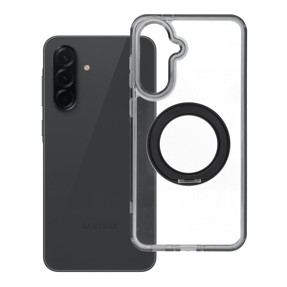 Case for Samsung A36 Frame Circle Stand compatible with MagSafe black Case for Samsung A36 Frame Circle Stand compatible with MagSafe black