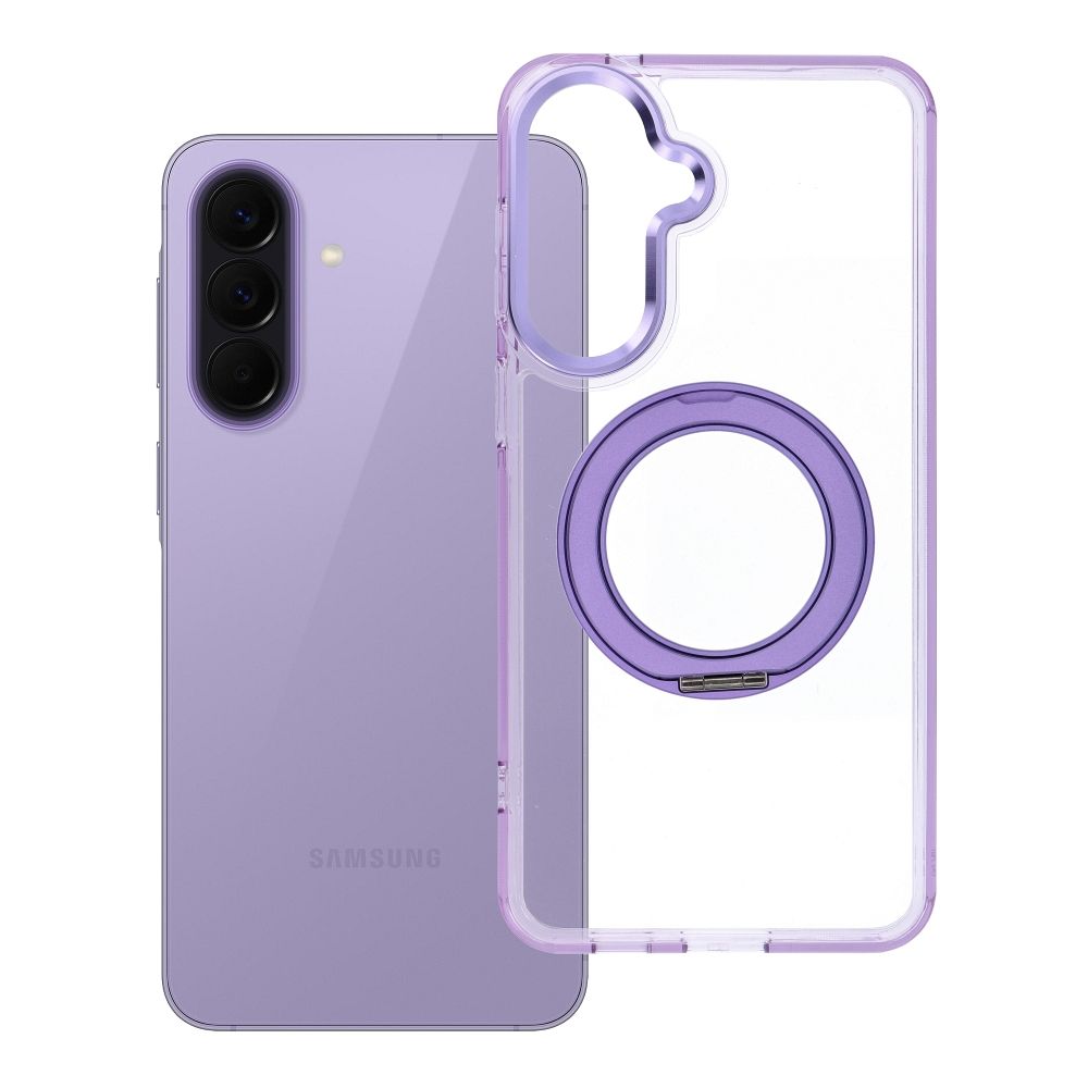 Case for Samsung A57 Frame Circle Stand compatible with MagSafe purple Case for Samsung A57 Frame Circle Stand compatible with MagSafe purple