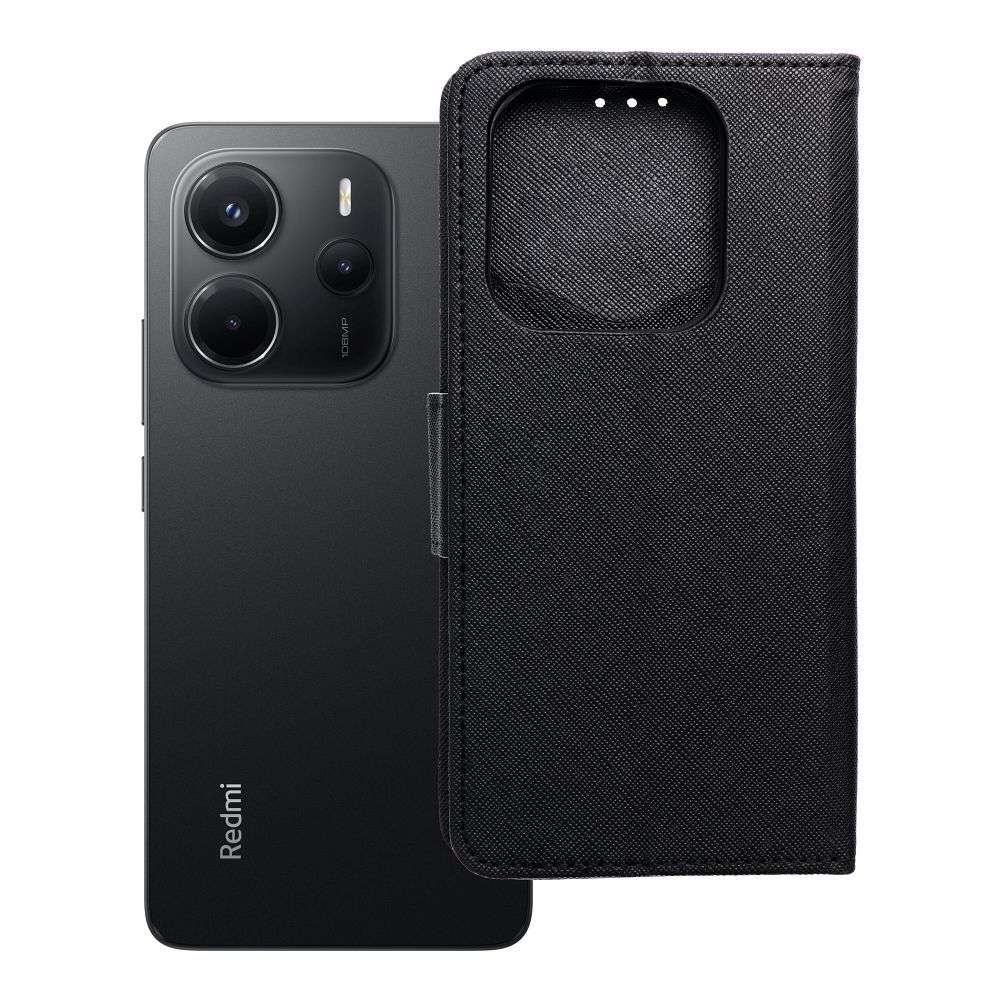 Flip case for Xiaomi Redmi NOTE 14 4G Fancy Book black Flip case for Xiaomi Redmi NOTE 14 4G Fancy Book black