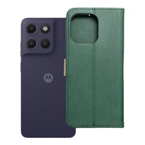 Flip case for Motorola G17 Split Book green and gold