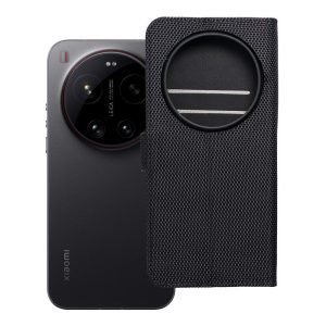 Flip case for Xiaomi 17 ULTRA 4Card RFID anti-theft tech fabric black