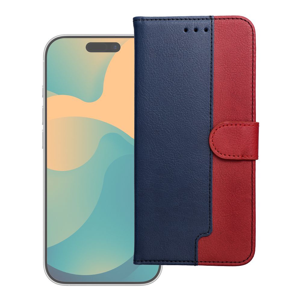 Flip case for Motorola G17 POWER Split Book navy and red Flip case for Motorola G17 POWER Split Book navy and red