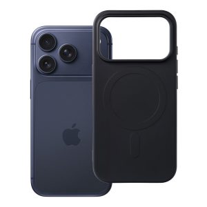 Case for iPhone 18 Pro / 17 Pro Silicone Mag Cover compatible with MagSafe (big hole) black