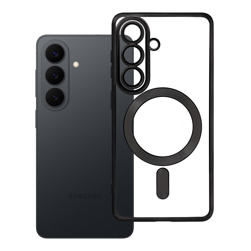 Case for Samsung S26 Electro Mag Cover compatible with MagSafe black Case for Samsung S26 Electro Mag Cover compatible with MagSafe black