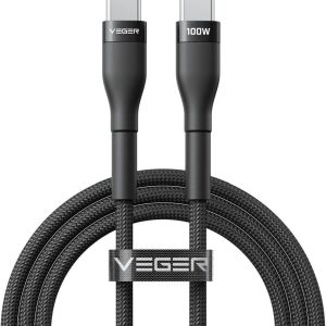 Cable Typ C to Typ C VEGER PD 5A 100W CC05 1