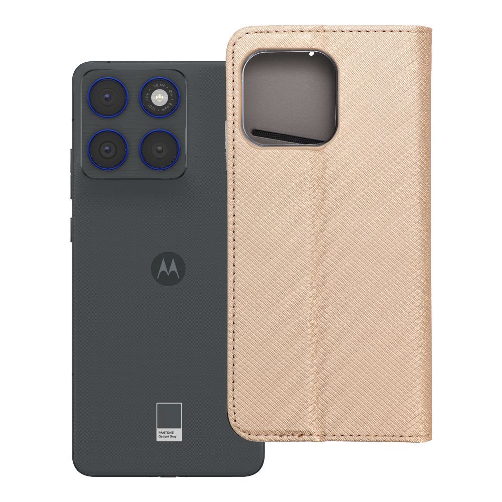 Flip case for Motorola EDGE 70 Smart Case Book gold Flip case for Motorola EDGE 70 Smart Case Book gold