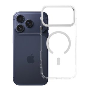 Case for iPhone 18 Pro Max / 17 Pro Max Frame Clear Hybrid Mag Cover compatible with MagSafe transparent