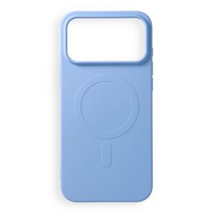 Case for iPhone 18 Pro Max / 17 Pro Max Silicone Mag Cover compatible with MagSafe (big hole) light blue