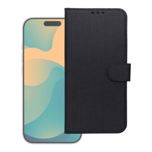 Flip case for Motorola G17 POWER 4Card RFID anti-theft tech fabric black