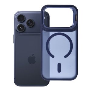 Case for iPhone 18 Pro / 17 Pro Forcell F-Protect Shadow Stand Premium compatible with MagSafe navy blue