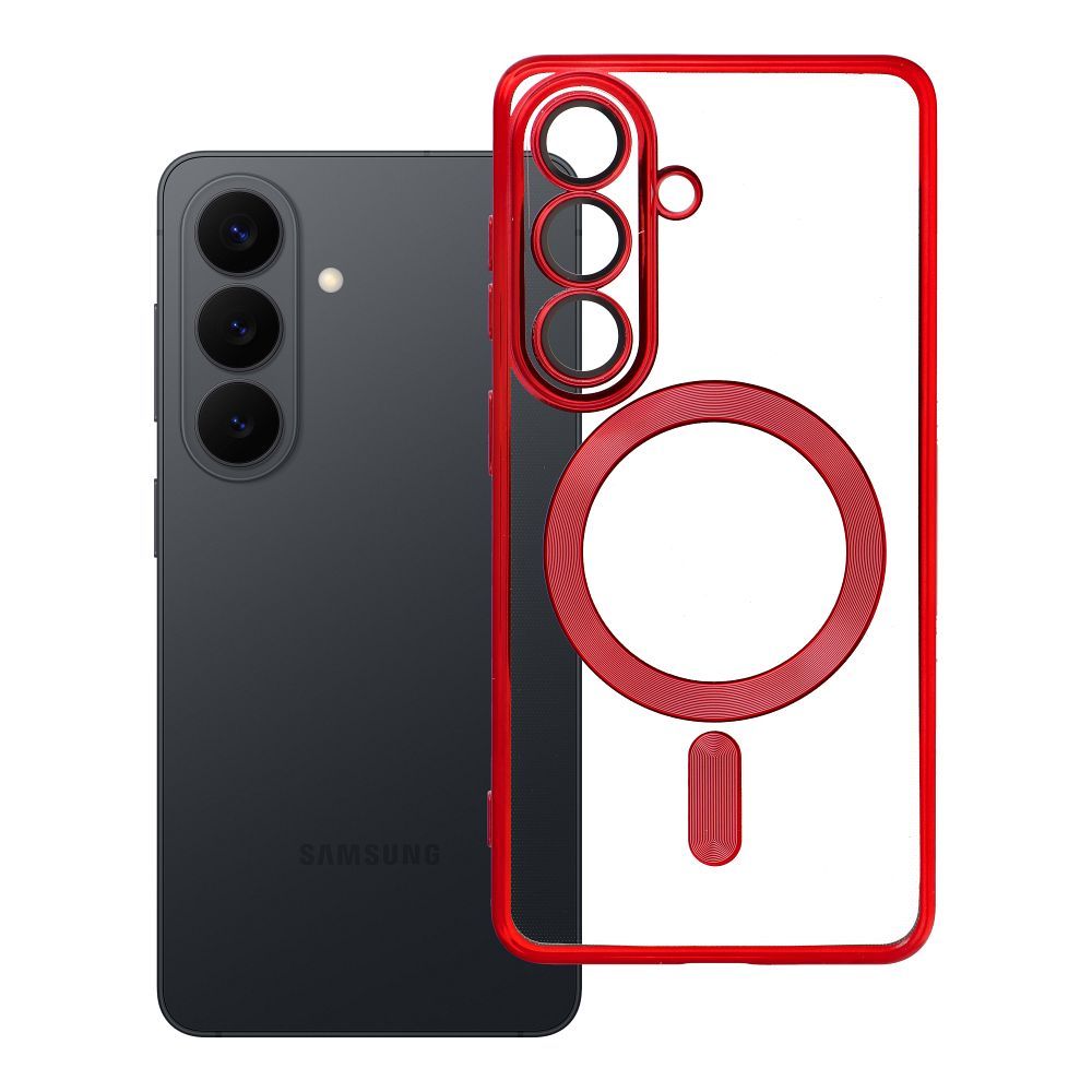 Case for Samsung S26 Electro Mag Cover compatible with MagSafe red Case for Samsung S26 Electro Mag Cover compatible with MagSafe red