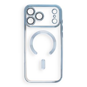 Case for iPhone 18 Pro Max / 17 Pro Max Electro Mag Cover compatible with MagSafe sky blue